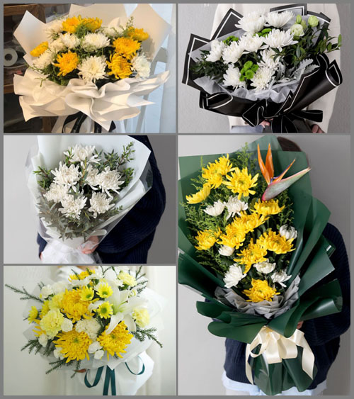 广东梅州市五华县龙村镇硝芳村白事花束代送